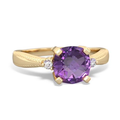 amethyst modern ring