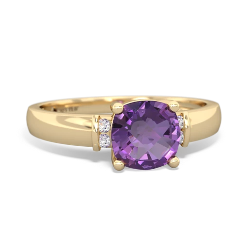 amethyst modern ring