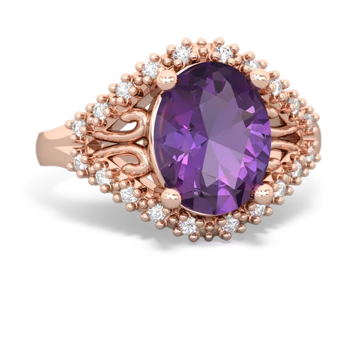 amethyst modern ring