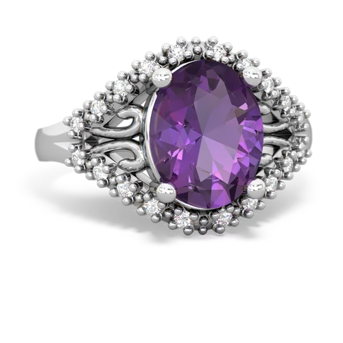 amethyst modern ring