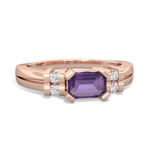 amethyst modern ring