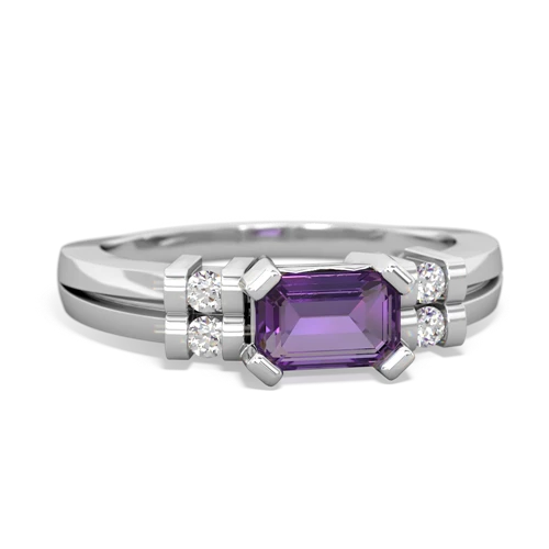 amethyst modern ring