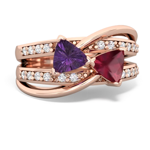 amethyst-ruby couture ring