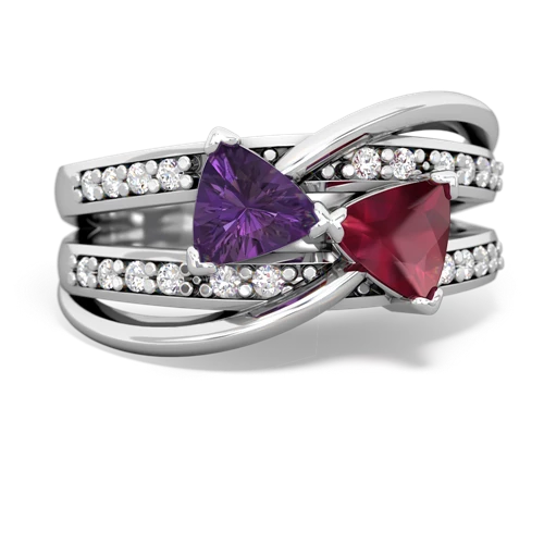 amethyst-ruby couture ring