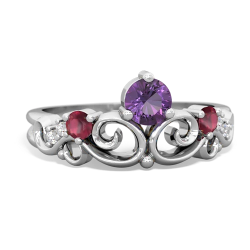 amethyst-ruby crown keepsake ring