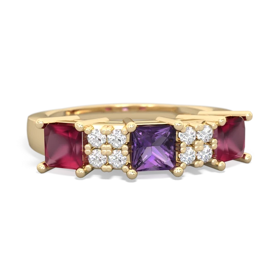 amethyst-ruby timeless ring