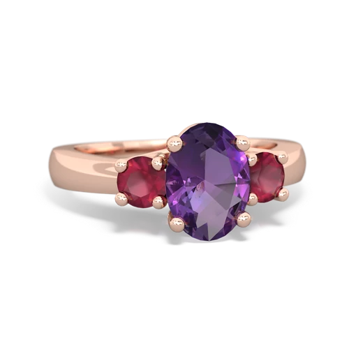 amethyst-ruby timeless ring