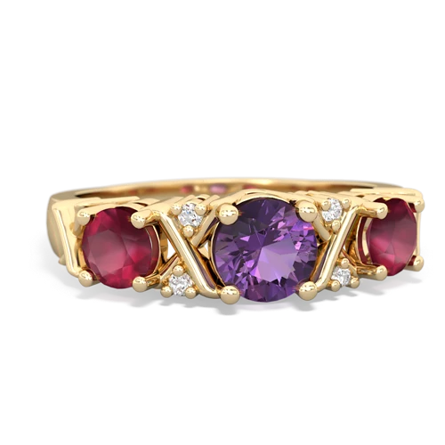 amethyst-ruby timeless ring