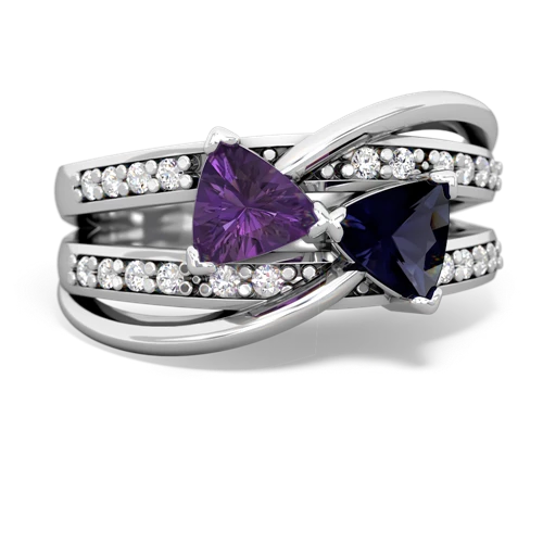 amethyst-sapphire couture ring