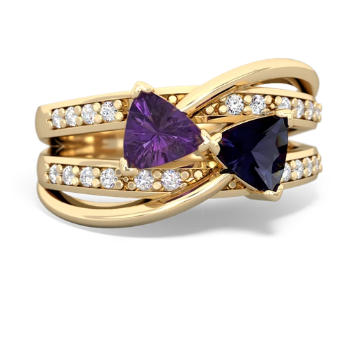 amethyst-sapphire couture ring