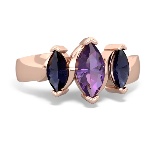 amethyst-sapphire keepsake ring