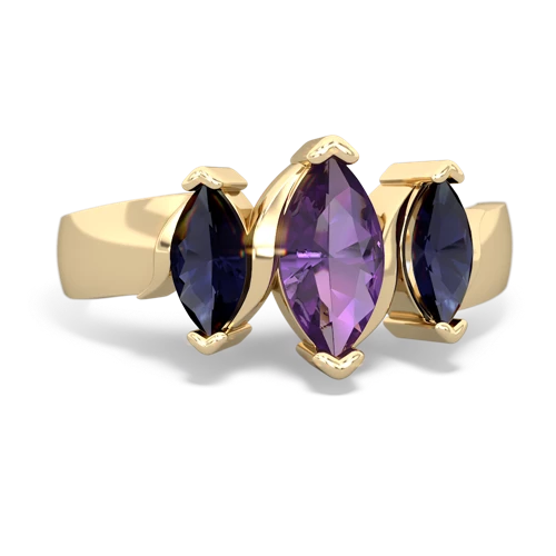 amethyst-sapphire keepsake ring