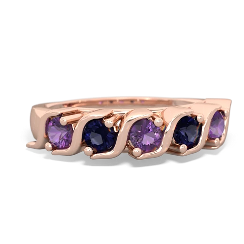 amethyst-sapphire timeless ring