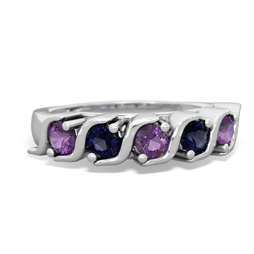 amethyst-sapphire timeless ring