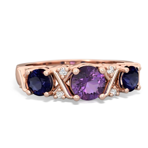 amethyst-sapphire timeless ring