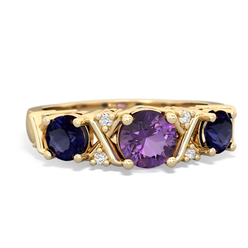 amethyst-sapphire timeless ring