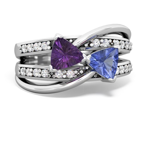 amethyst-tanzanite couture ring