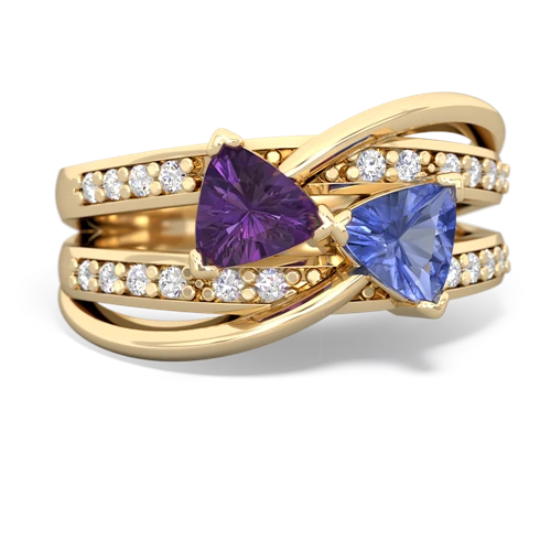 amethyst-tanzanite couture ring