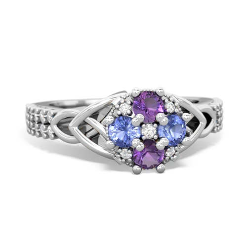 amethyst-tanzanite engagement ring