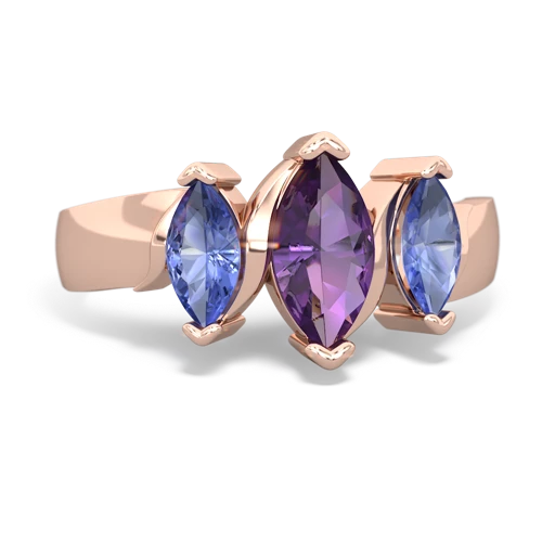 amethyst-tanzanite keepsake ring