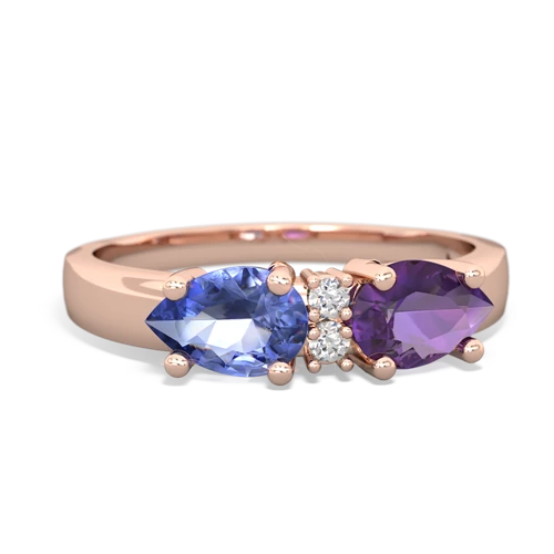 amethyst-tanzanite timeless ring