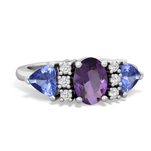 amethyst-tanzanite timeless ring