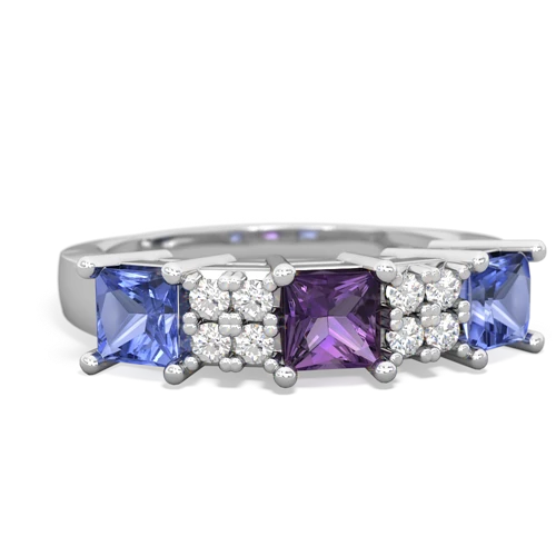 amethyst-tanzanite timeless ring