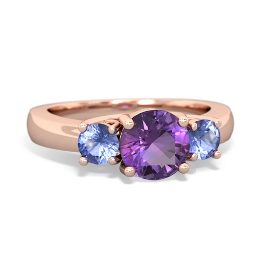 amethyst-tanzanite timeless ring