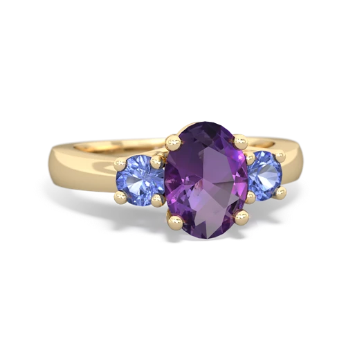 amethyst-tanzanite timeless ring