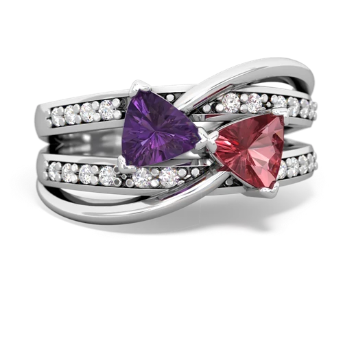 amethyst-tourmaline couture ring