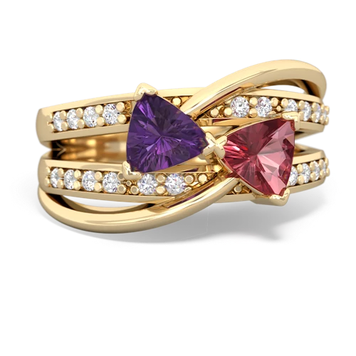 amethyst-tourmaline couture ring