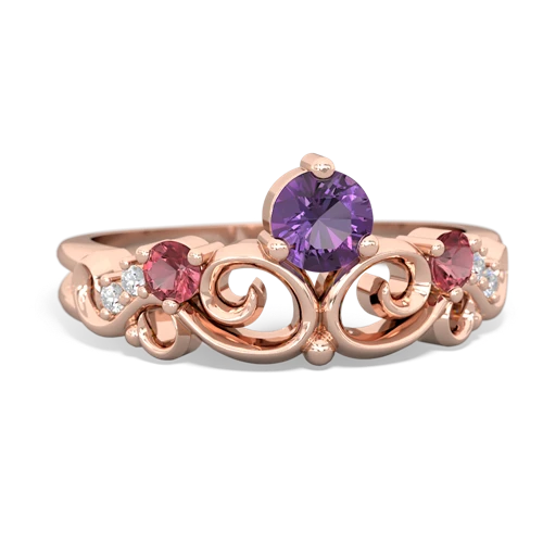 amethyst-tourmaline crown keepsake ring