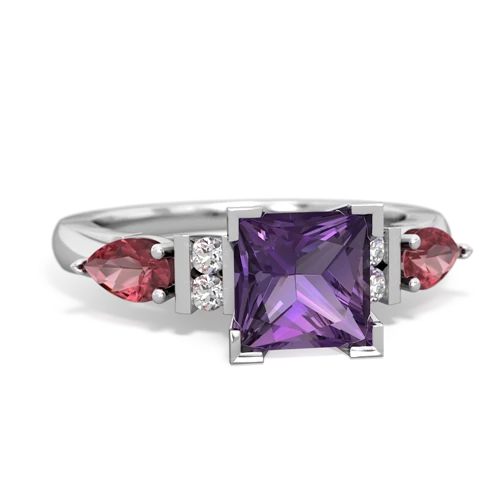 amethyst-tourmaline engagement ring