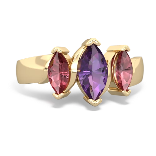 amethyst-tourmaline keepsake ring