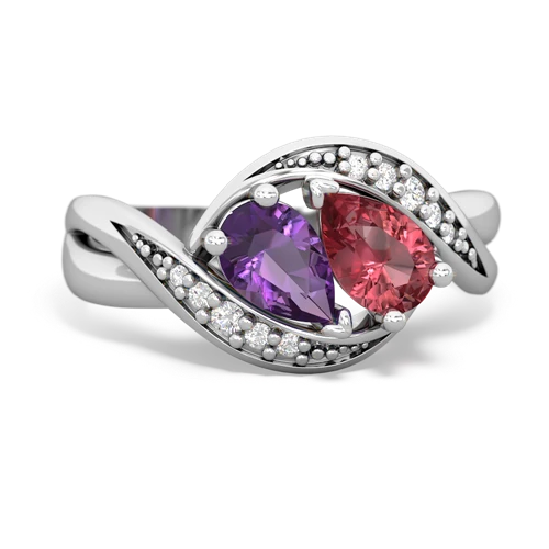 amethyst-tourmaline keepsake curls ring