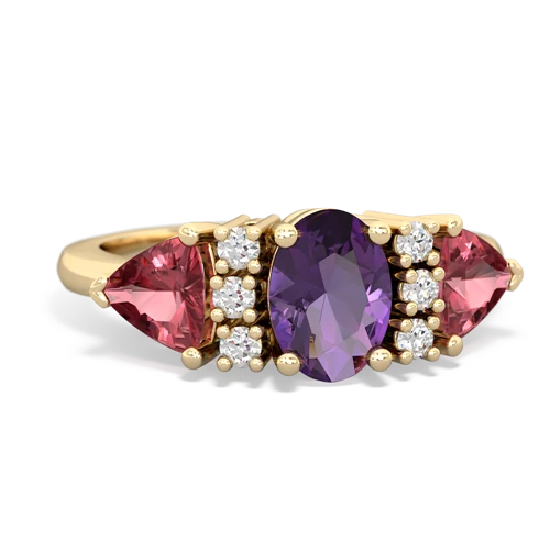 amethyst-tourmaline timeless ring