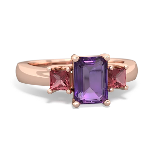 amethyst-tourmaline timeless ring