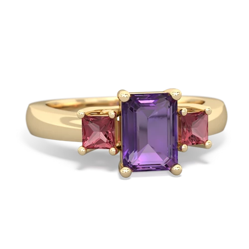 amethyst-tourmaline timeless ring