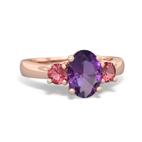 amethyst-tourmaline timeless ring