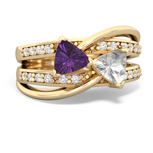 amethyst-white topaz couture ring