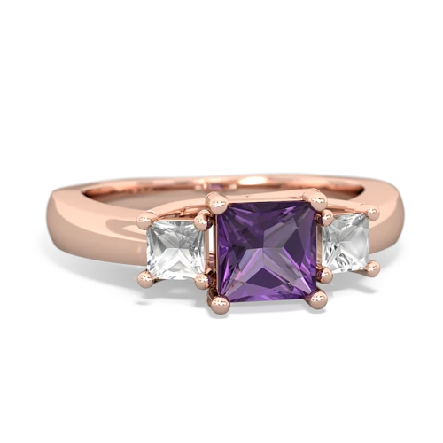 amethyst-white topaz timeless ring