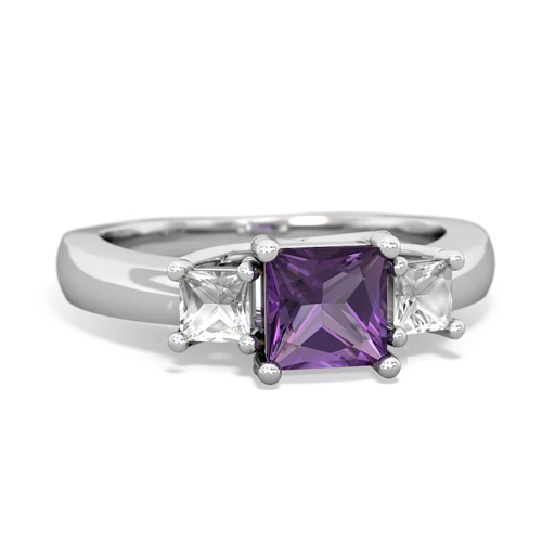 amethyst-white topaz timeless ring