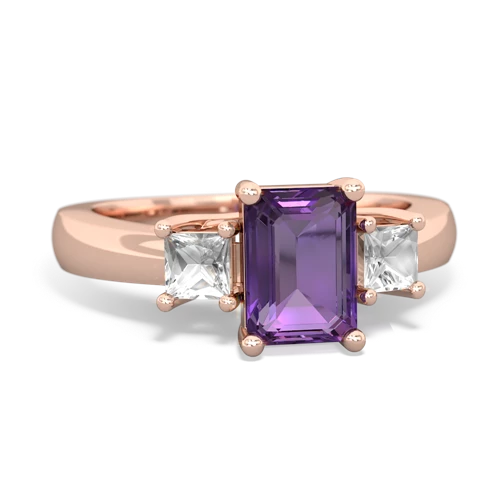 amethyst-white topaz timeless ring