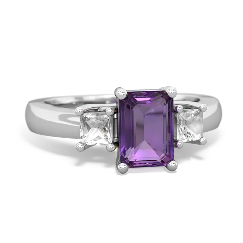 amethyst-white topaz timeless ring