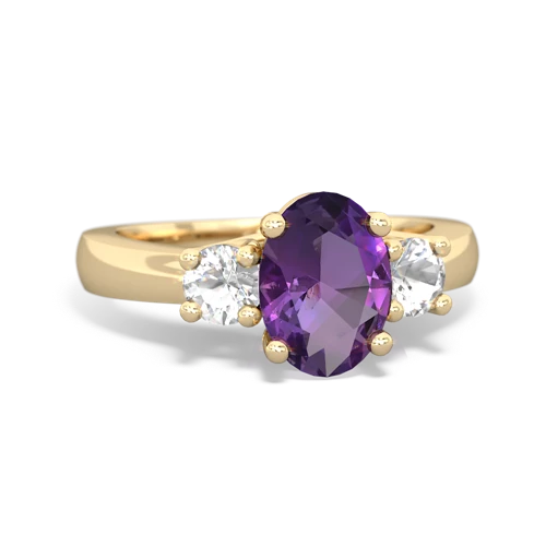 amethyst-white topaz timeless ring