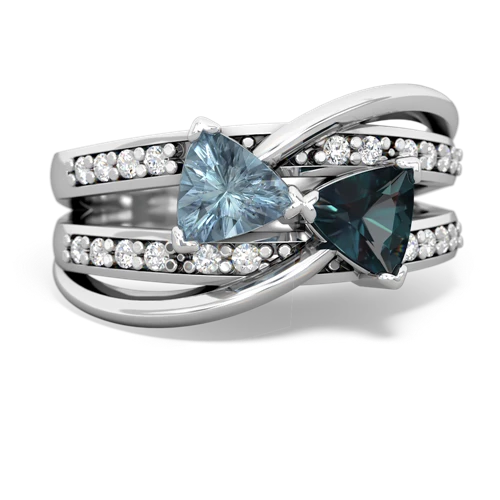 aquamarine-alexandrite couture ring
