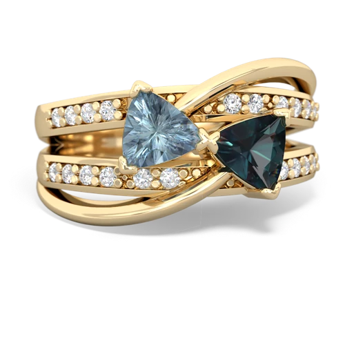 aquamarine-alexandrite couture ring