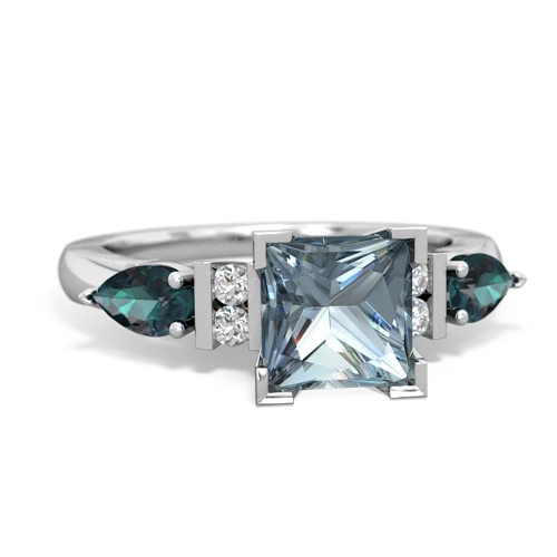 aquamarine-alexandrite engagement ring