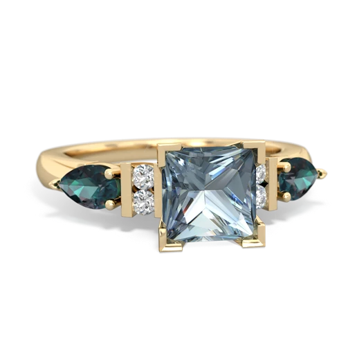 aquamarine-alexandrite engagement ring