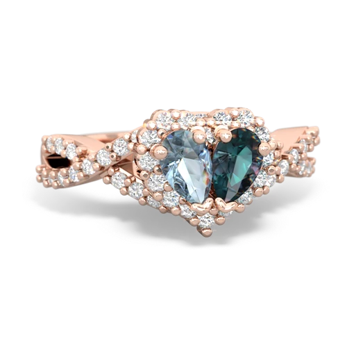 aquamarine-alexandrite engagement ring